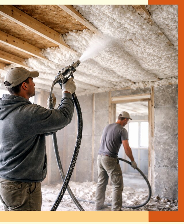 Утепление пеноизолом в асбесте от 1617 руб./м2 под ключ | ТепломастерСбс