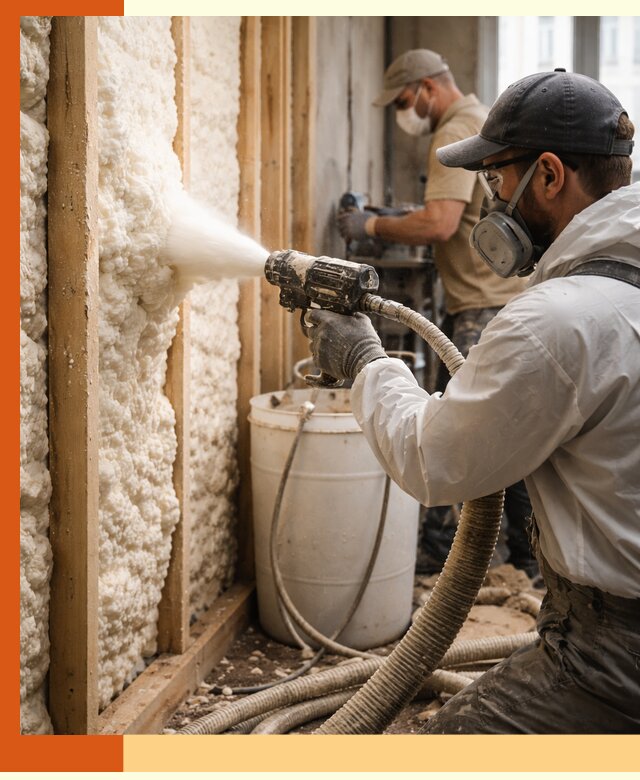 Утепление пеноизолом жилых и коммерческих объектов в асбесте