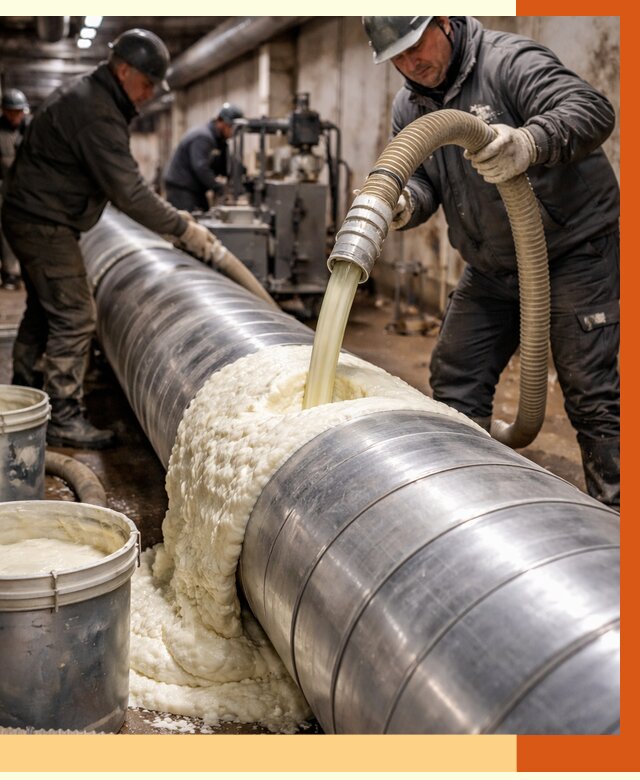 Утепление теплотрассы жидкой теплоизоляцией в асбесте от 4245 руб. | ТепломастерСбс