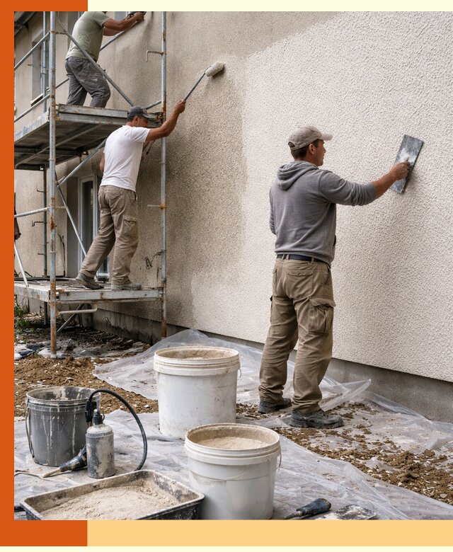 Утепление фасада жидкой пробкой в асбесте