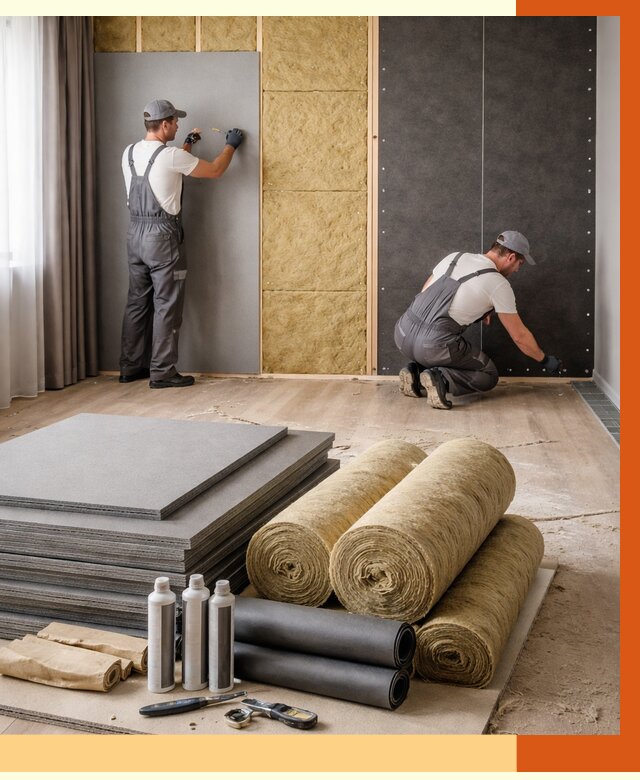 Шумоизоляция дома в асбесте от 4548 руб/м2 — комплексная звукоизоляция под ключ | ТепломастерСбс