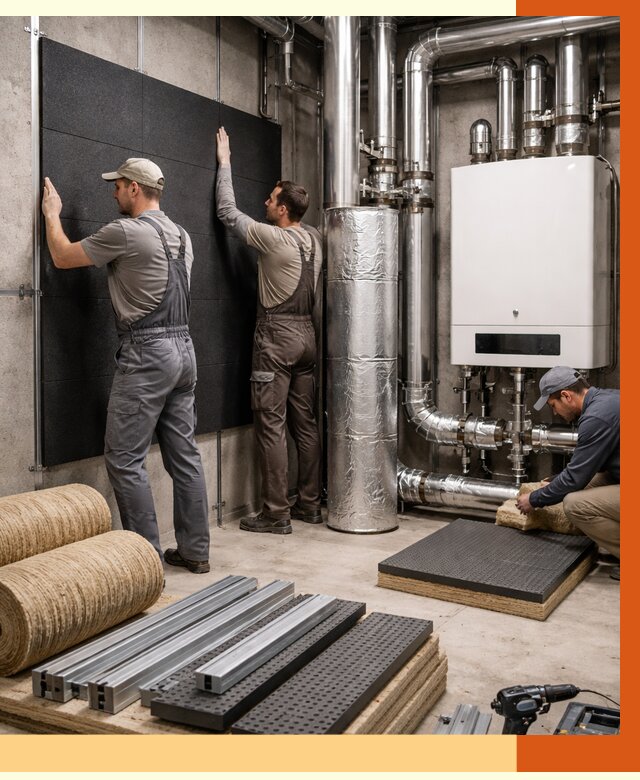 Шумоизоляция котельной в асбесте от 6570 руб. под ключ | Профессиональная звукоизоляция — ТепломастерСбс