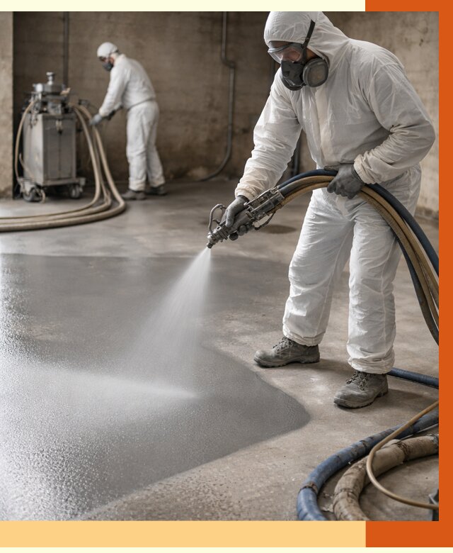 Гидроизоляция полимочевиной в асбесте от 8591 руб/м² — напыление полимерной гидроизоляции | ТепломастерСбс