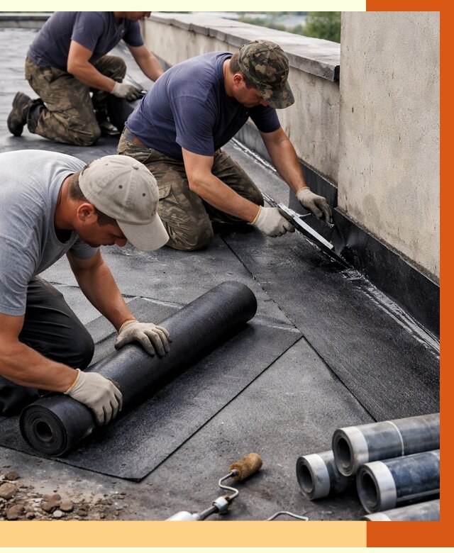 Гидроизоляция кровли в асбесте от 4548 руб. — профессиональная гидроизоляция крыши | ТепломастерСбс