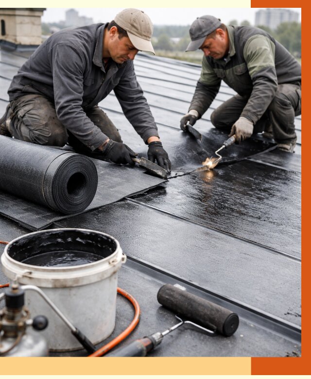 Гидроизоляция фальцевой кровли в асбесте от 7580 руб. под ключ | ТепломастерСбс