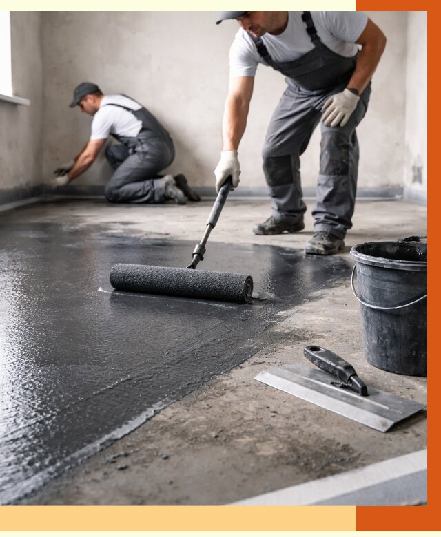 Профессиональная гидроизоляция пола в асбесте от 8591 руб. под ключ | ТепломастерСбс