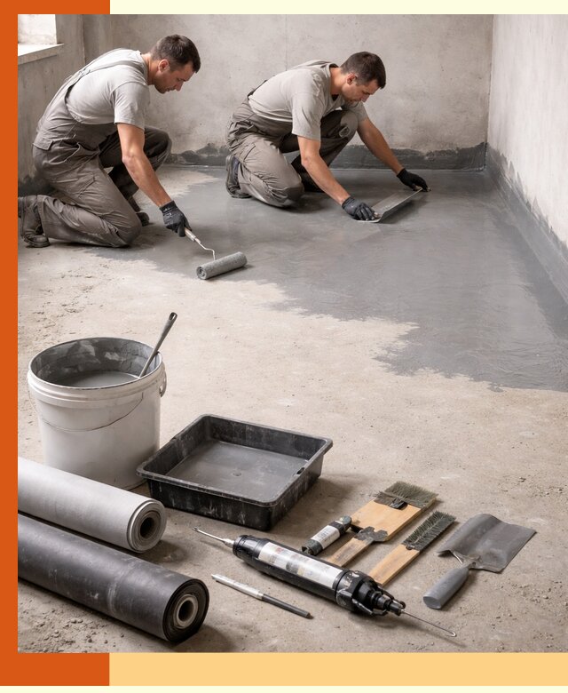 Гидроизоляция пола в асбесте — надежная защита от влаги и протечек