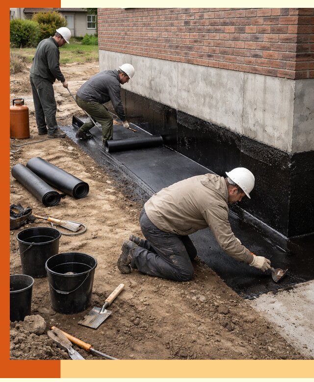 Гидроизоляция фундамента в асбесте: надежная защита строений