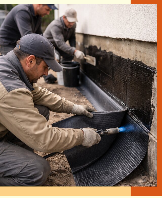 Гидроизоляция цоколя и отмостки в асбесте от 8591 руб. — ТепломастерСбс