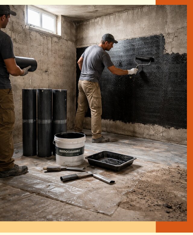 Гидроизоляция подвала в асбесте от 3537 руб. под ключ | Профессионально — ТепломастерСбс
