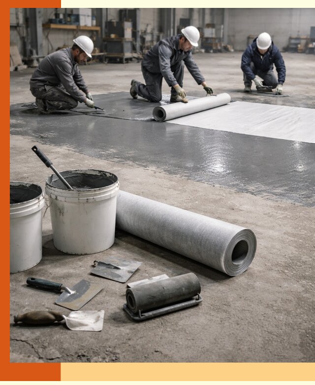 Гидроизоляция промышленного пола в асбесте — защита и долговечность