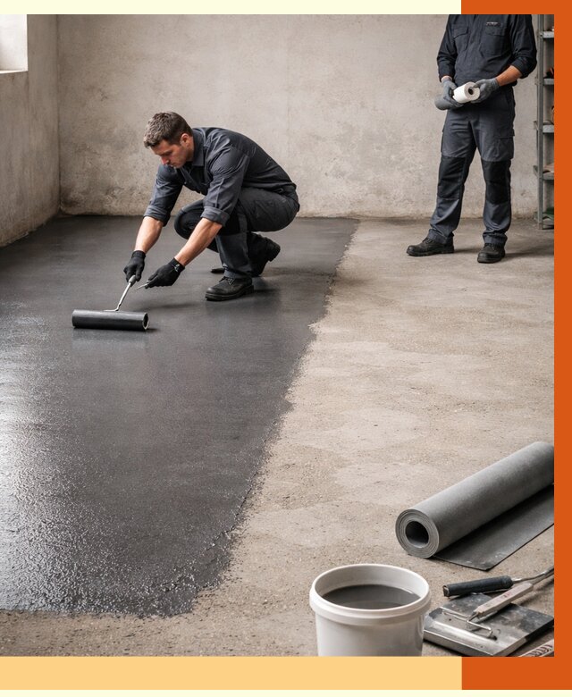 Гидроизоляция гаражного пола в асбесте от 3537 руб./м² — ТепломастерСбс профессионально