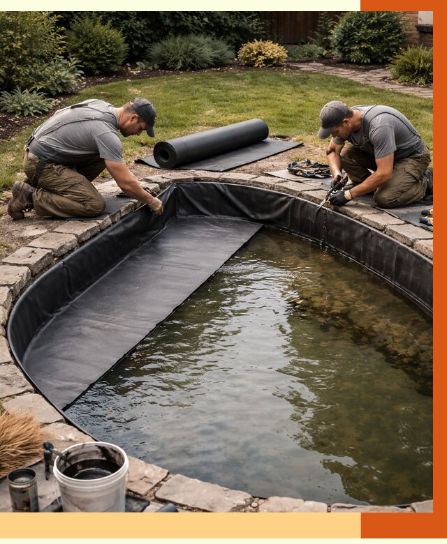 Гидроизоляция пруда в асбесте от 15161 руб. под ключ | ТепломастерСбс профессионально