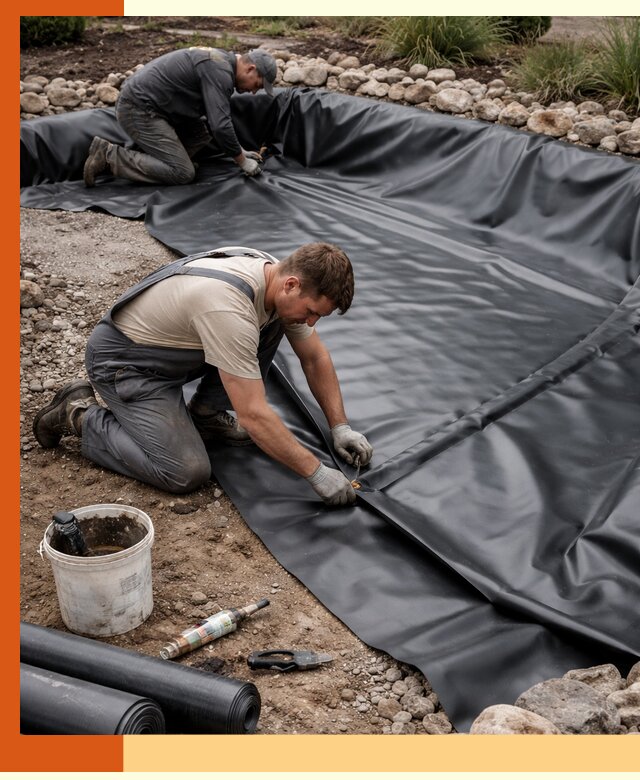 Гидроизоляция пруда в асбесте: надежная защита и герметизация