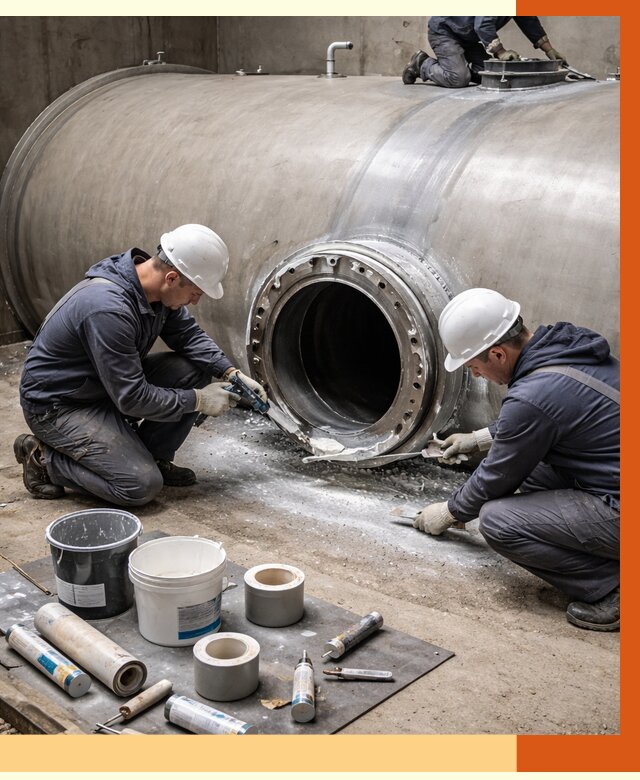 Гидроизоляция резервуара с топливом в асбесте от 75803 руб. под ключ | ТепломастерСбс
