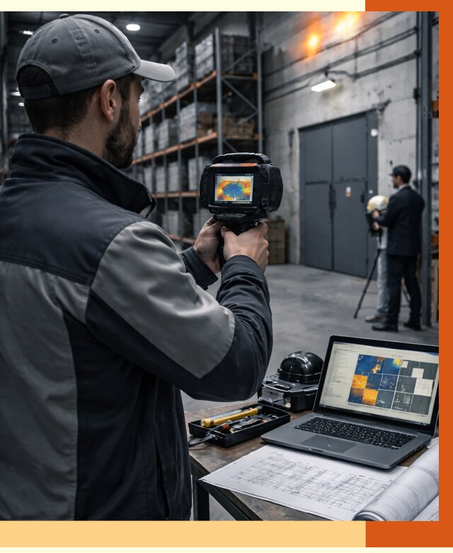 Тепловизионное обследование склада в асбесте от 6570 руб. | ТепломастерСбс