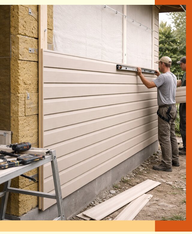 Монтаж сайдинга после утепления в асбесте от 1870 руб. — обшивка и облицовка | ТепломастерСбс